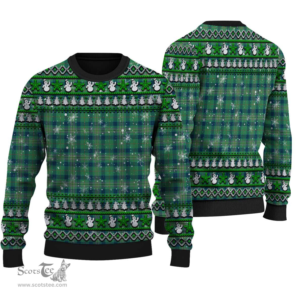 Scottish Kennedy Ancient Clan Tartan Ugly Christmas Sweater - Plaid Family Ugly Sweater Scottish Plaid Tartan Plaid - ScotsTee - scotstee.com