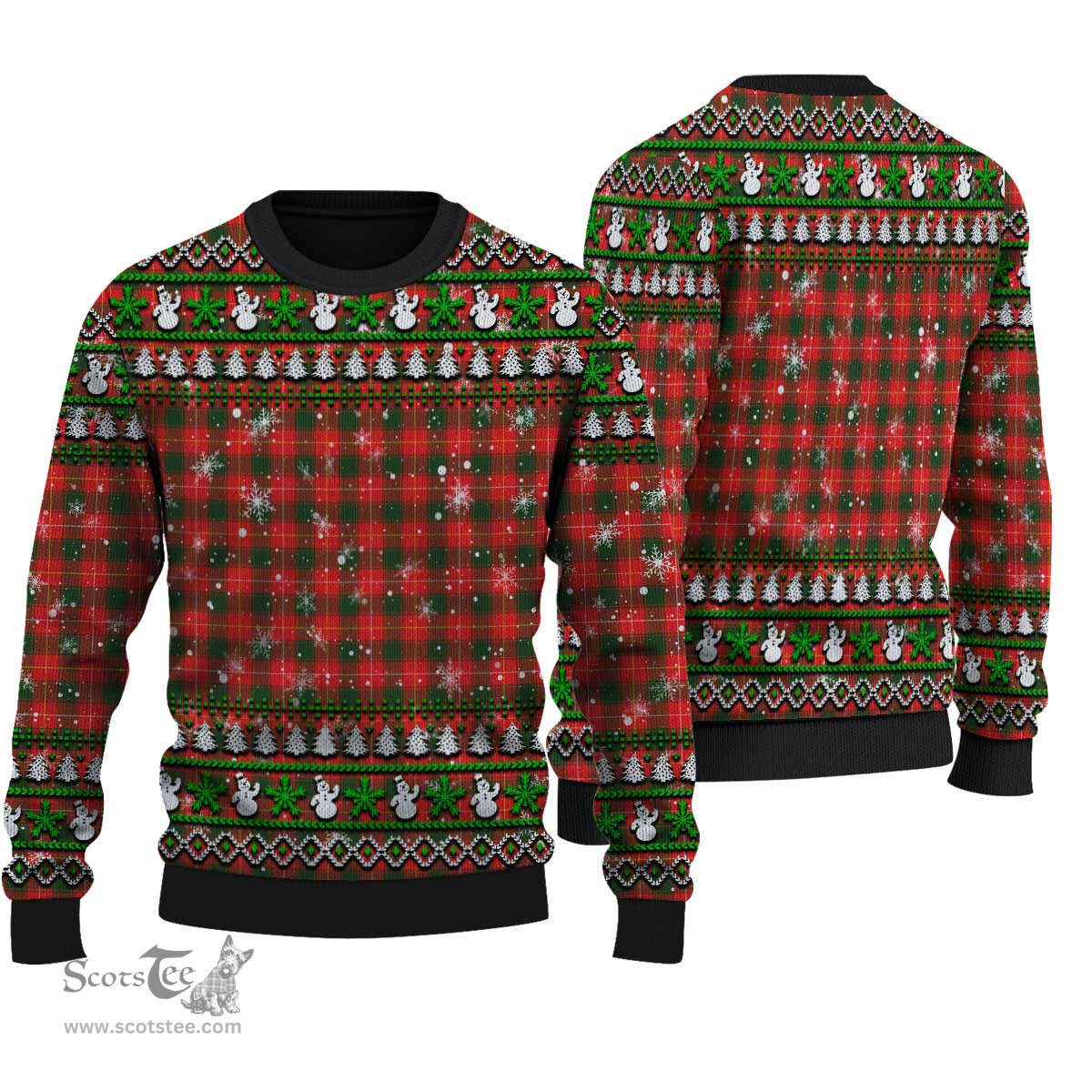 Scottish MacFie Clan Tartan Ugly Christmas Sweater - Plaid Family Ugly Sweater Scottish Plaid Tartan Plaid - ScotsTee - scotstee.com
