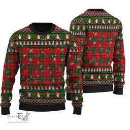 Scottish MacAulay Modern Clan Tartan Ugly Christmas Sweater - Plaid Family Ugly Sweater Scottish Plaid Tartan Plaid - ScotsTee - scotstee.com