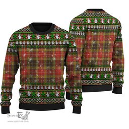 Scottish Buchanan Old Set Weathered Clan Tartan Ugly Christmas Sweater - Plaid Family Ugly Sweater Scottish Plaid Tartan Plaid - ScotsTee - scotstee.com