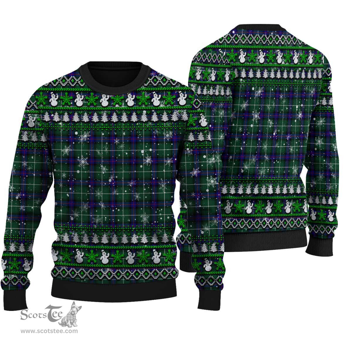 Scottish MacDonald of the Isles Hunting Modern Clan Tartan Ugly Christmas Sweater - Plaid Family Ugly Sweater Scottish Plaid Tartan Plaid - ScotsTee - scotstee.com
