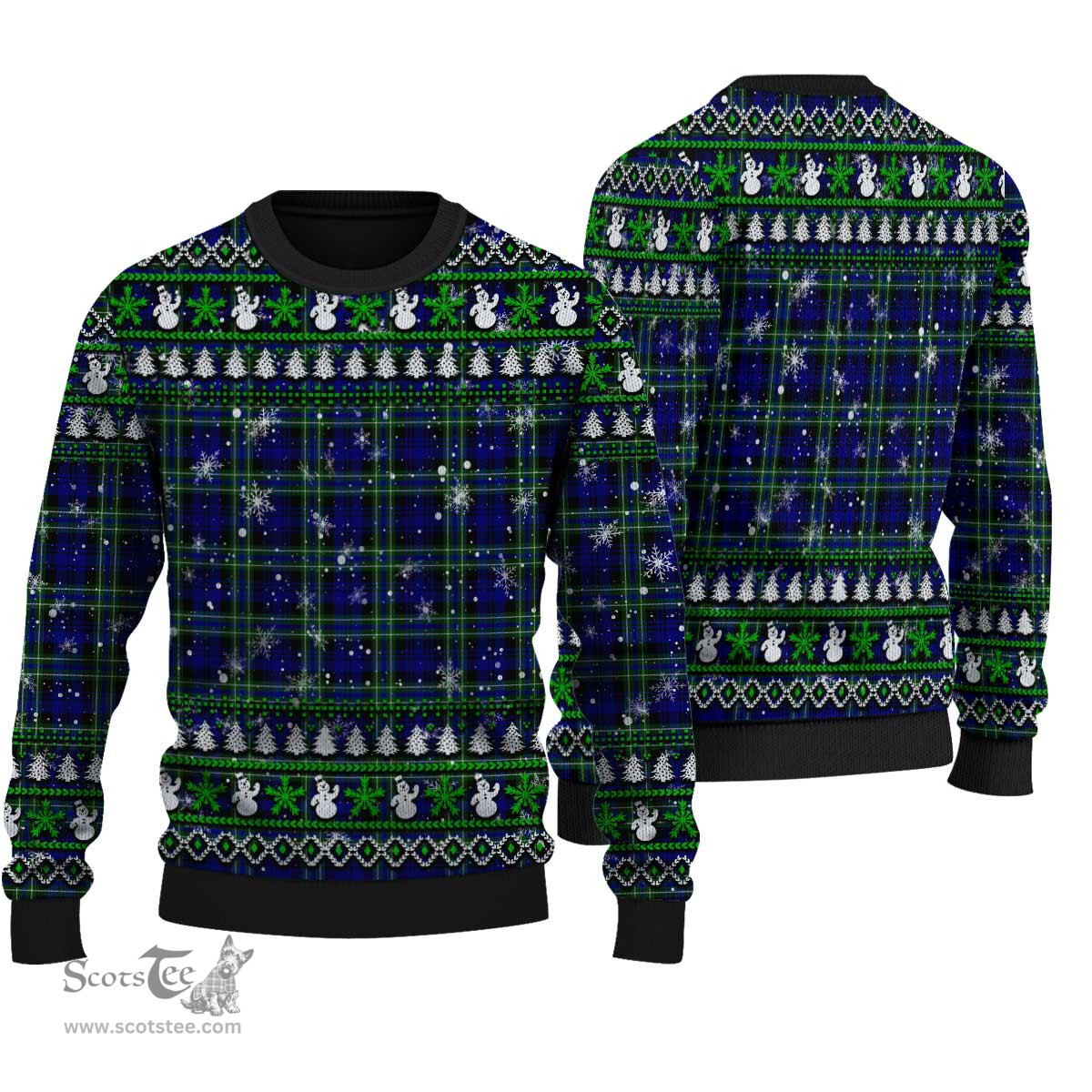 Scottish Arbuthnot Modern Clan Tartan Ugly Christmas Sweater - Plaid Family Ugly Sweater Scottish Plaid Tartan Plaid - ScotsTee - scotstee.com