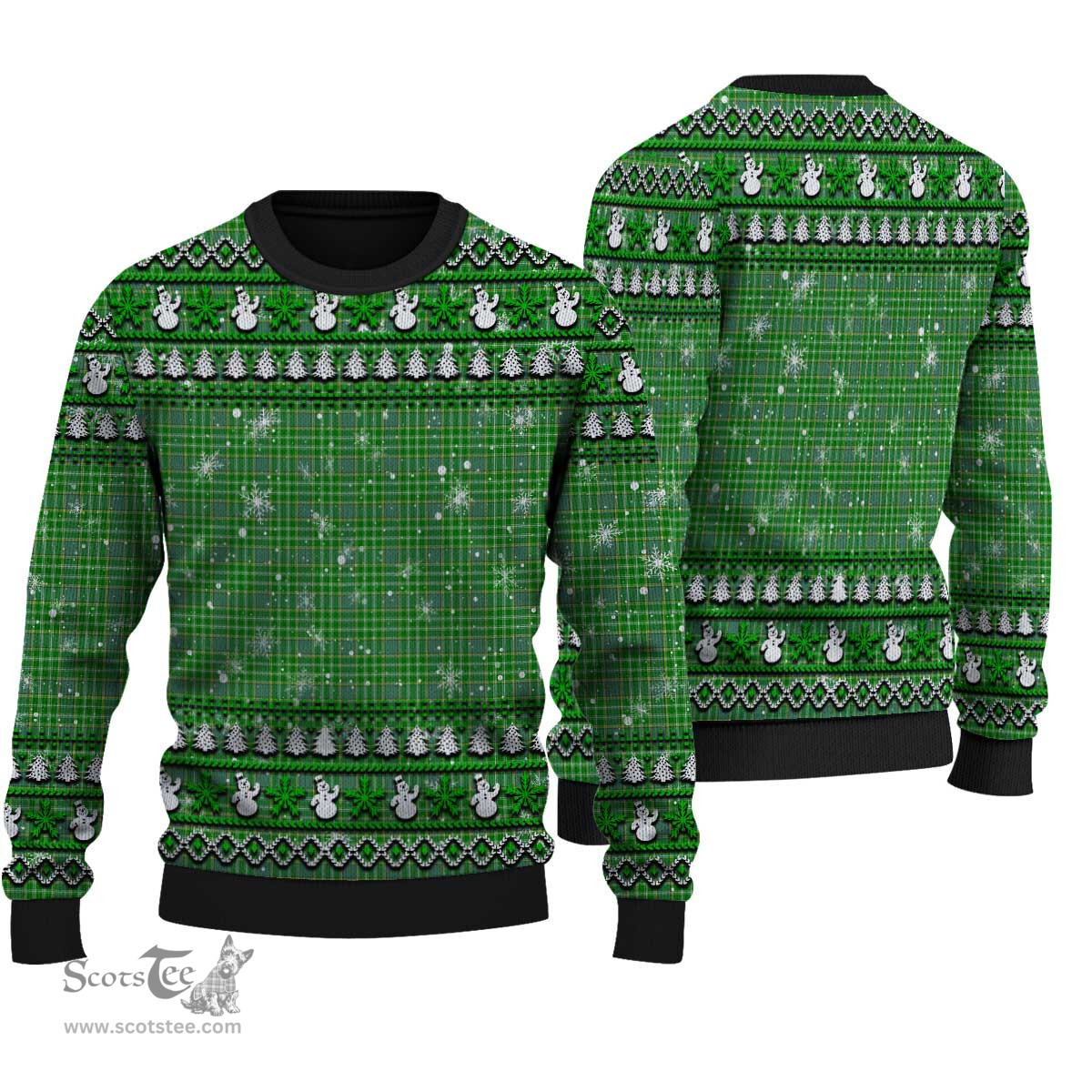 Scottish Currie Clan Tartan Ugly Christmas Sweater - Plaid Family Ugly Sweater Scottish Plaid Tartan Plaid - ScotsTee - scotstee.com