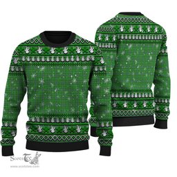 Scottish Currie Clan Tartan Ugly Christmas Sweater - Plaid Family Ugly Sweater Scottish Plaid Tartan Plaid - ScotsTee - scotstee.com