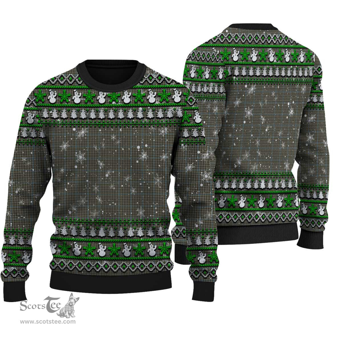Scottish Haig Check Clan Tartan Ugly Christmas Sweater - Plaid Family Ugly Sweater Scottish Plaid Tartan Plaid - ScotsTee - scotstee.com