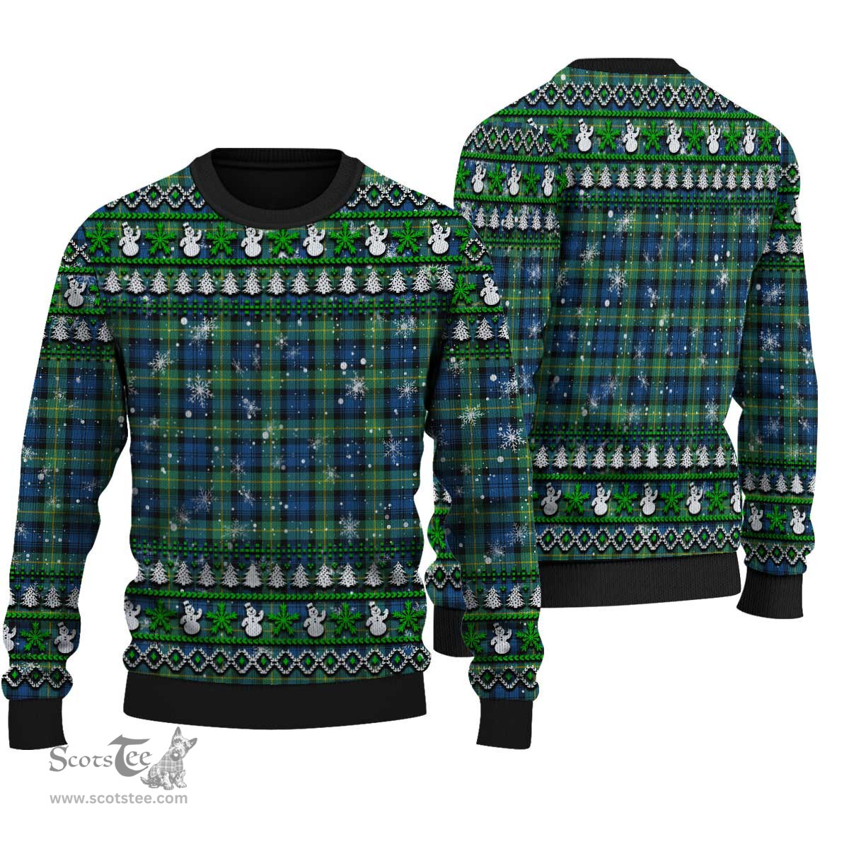Scottish Gordon Ancient Clan Tartan Ugly Christmas Sweater - Plaid Family Ugly Sweater Scottish Plaid Tartan Plaid - ScotsTee - scotstee.com