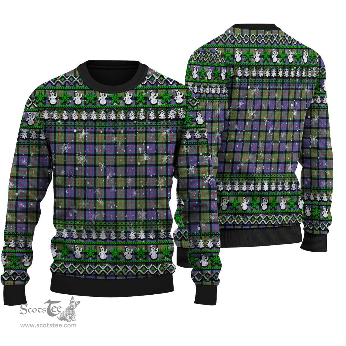 Scottish MacDonald Ancient Clan Tartan Ugly Christmas Sweater - Plaid Family Ugly Sweater Scottish Plaid Tartan Plaid - ScotsTee - scotstee.com