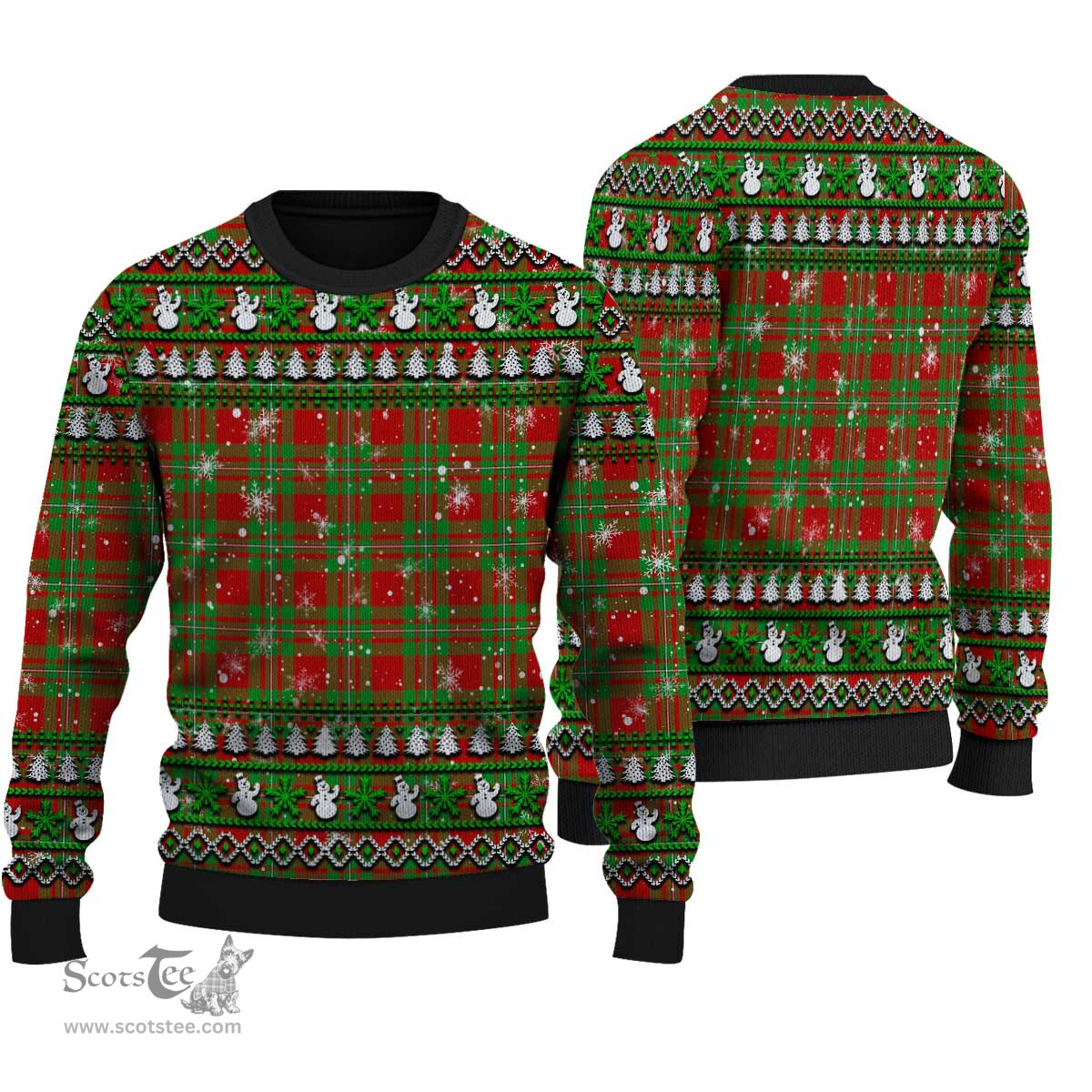 Scottish MacGregor Modern Clan Tartan Ugly Christmas Sweater - Plaid Family Ugly Sweater Scottish Plaid Tartan Plaid - ScotsTee - scotstee.com