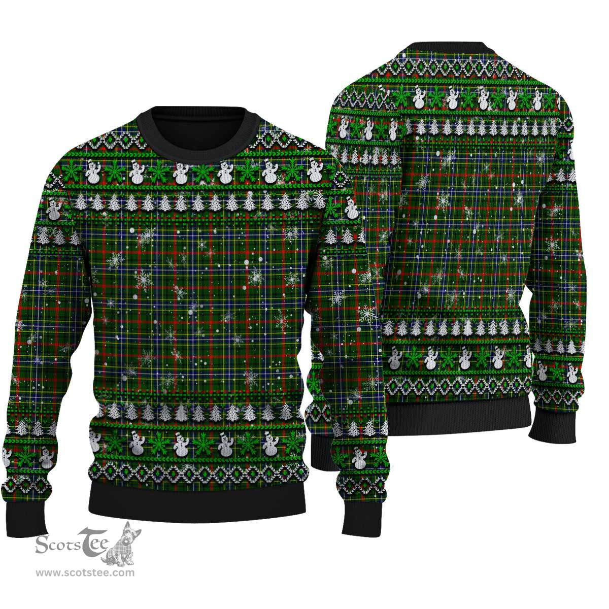 Scottish Bisset Clan Tartan Ugly Christmas Sweater - Plaid Family Ugly Sweater Scottish Plaid Tartan Plaid - ScotsTee - scotstee.com