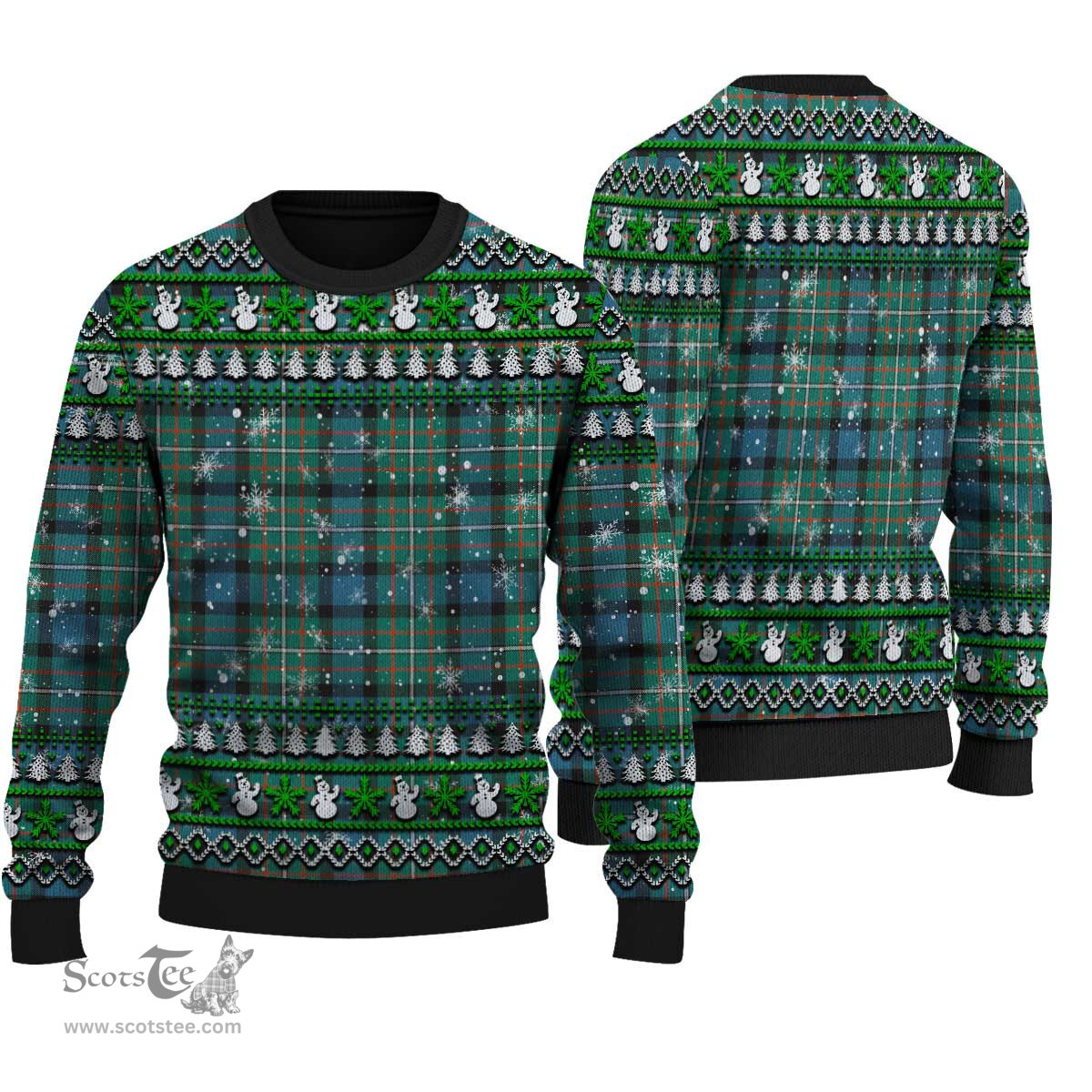 Scottish Ferguson Ancient Clan Tartan Ugly Christmas Sweater - Plaid Family Ugly Sweater Scottish Plaid Tartan Plaid - ScotsTee - scotstee.com
