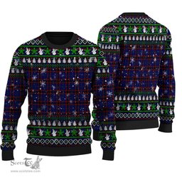 Scottish Home Modern Clan Tartan Ugly Christmas Sweater - Plaid Family Ugly Sweater Scottish Plaid Tartan Plaid - ScotsTee - scotstee.com