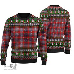 Scottish MacFarlane Modern Clan Tartan Ugly Christmas Sweater - Plaid Family Ugly Sweater Scottish Plaid Tartan Plaid - ScotsTee - scotstee.com