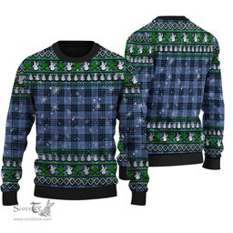 Scottish MacKay Blue Clan Tartan Ugly Christmas Sweater - Plaid Family Ugly Sweater Scottish Plaid Tartan Plaid - ScotsTee - scotstee.com