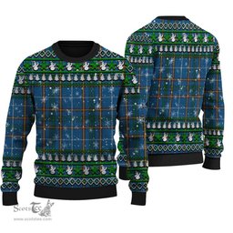 Scottish Bain Clan Tartan Ugly Christmas Sweater - Plaid Family Ugly Sweater Scottish Plaid Tartan Plaid - ScotsTee - scotstee.com