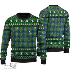 Scottish Johnston Ancient Clan Tartan Ugly Christmas Sweater - Plaid Family Ugly Sweater Scottish Plaid Tartan Plaid - ScotsTee - scotstee.com
