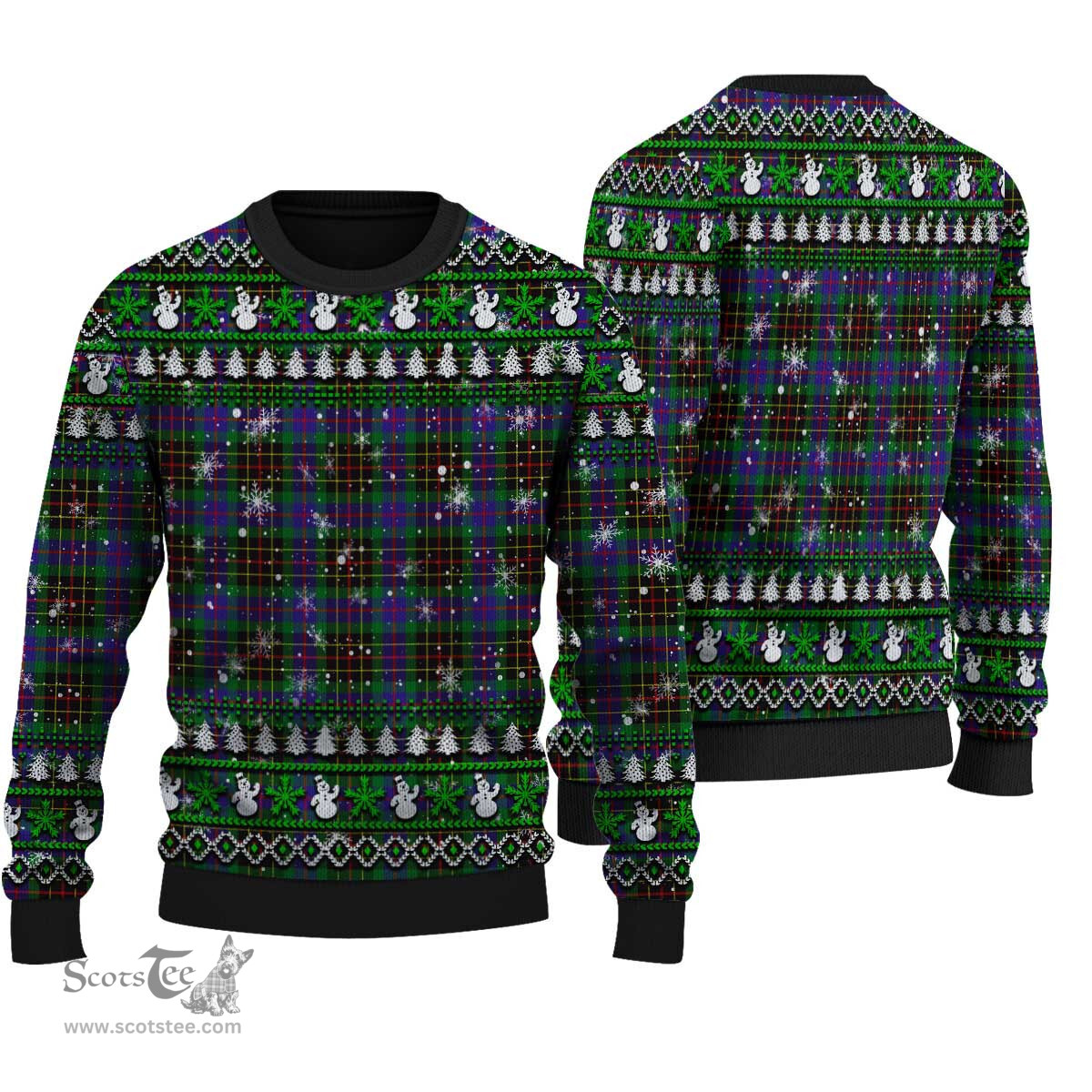 Scottish Brodie Hunting Modern Clan Tartan Ugly Christmas Sweater - Plaid Family Ugly Sweater Scottish Plaid Tartan Plaid - ScotsTee - scotstee.com
