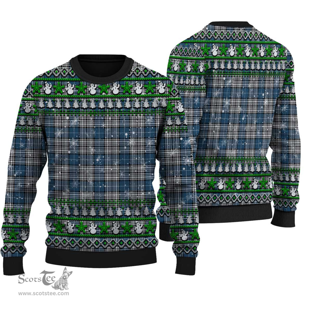 Scottish Napier Modern Clan Tartan Ugly Christmas Sweater - Plaid Family Ugly Sweater Scottish Plaid Tartan Plaid - ScotsTee - scotstee.com