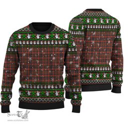 Scottish Cumming Hunting Weathered Clan Tartan Ugly Christmas Sweater - Plaid Family Ugly Sweater Scottish Plaid Tartan Plaid - ScotsTee - scotstee.com