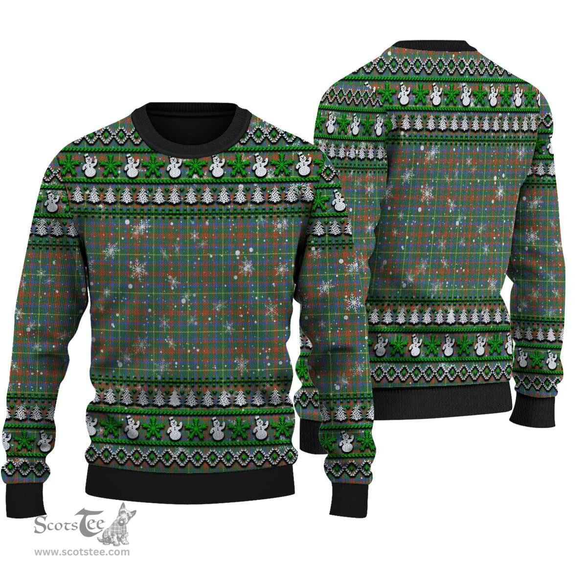 Scottish MacKintosh Hunting Ancient Clan Tartan Ugly Christmas Sweater - Plaid Family Ugly Sweater Scottish Plaid Tartan Plaid - ScotsTee - scotstee.com