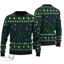 Scottish Carmichael Modern Clan Tartan Ugly Christmas Sweater - Plaid Family Ugly Sweater Scottish Plaid Tartan Plaid - ScotsTee - scotstee.com