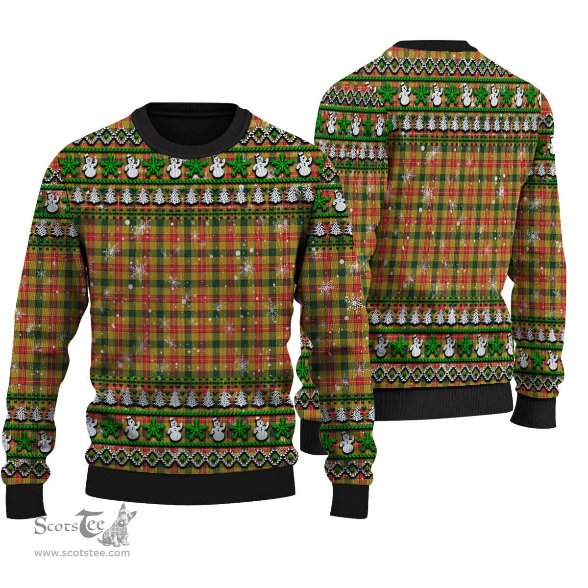 Scottish Baxter Clan Tartan Ugly Christmas Sweater - Plaid Family Ugly Sweater Scottish Plaid Tartan Plaid - ScotsTee - scotstee.com