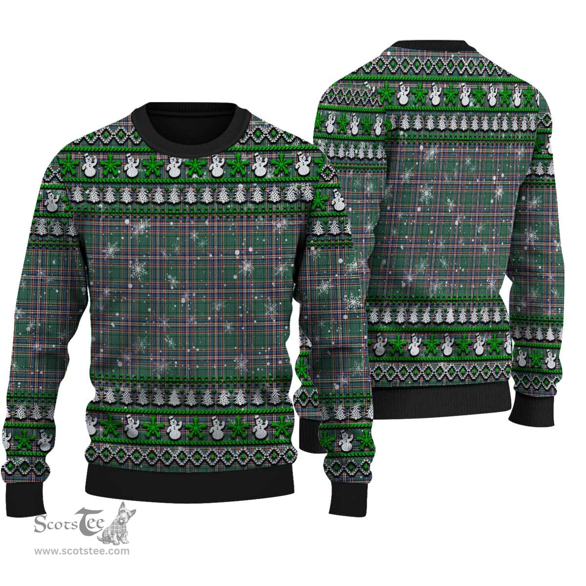 Scottish MacFarlane Hunting Ancient Clan Tartan Ugly Christmas Sweater - Plaid Family Ugly Sweater Scottish Plaid Tartan Plaid - ScotsTee - scotstee.com