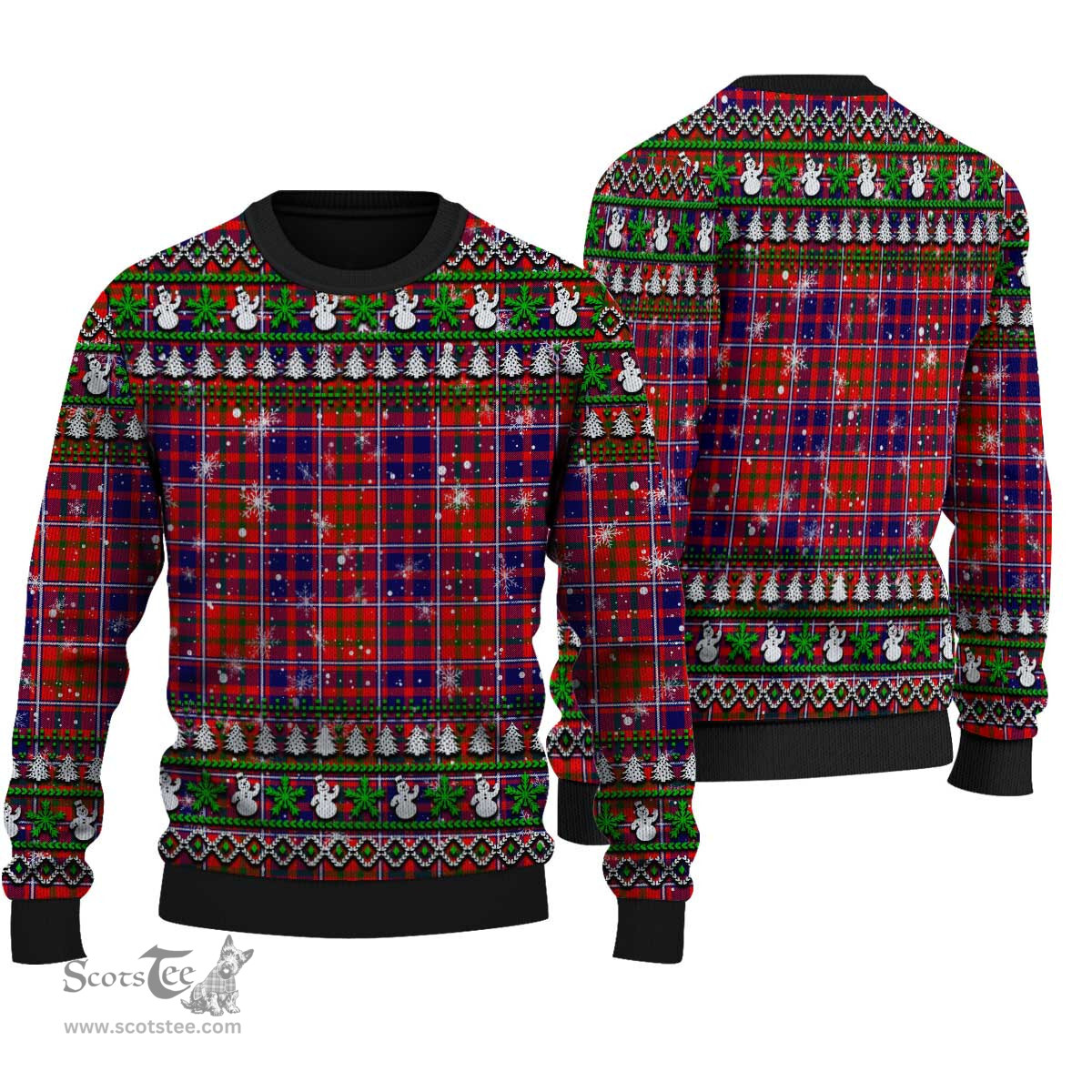 Scottish Cameron of Lochiel Modern Clan Tartan Ugly Christmas Sweater - Plaid Family Ugly Sweater Scottish Plaid Tartan Plaid - ScotsTee - scotstee.com