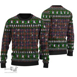 Scottish MacDuff Hunting Modern Clan Tartan Ugly Christmas Sweater - Plaid Family Ugly Sweater Scottish Plaid Tartan Plaid - ScotsTee - scotstee.com