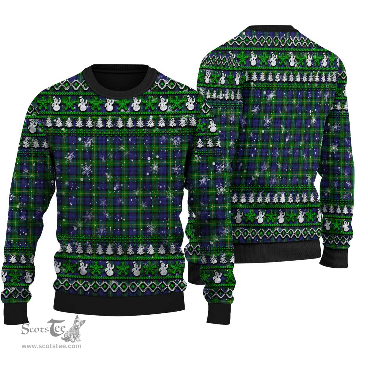 Scottish Gordon Modern Clan Tartan Ugly Christmas Sweater - Plaid Family Ugly Sweater Scottish Plaid Tartan Plaid - ScotsTee - scotstee.com