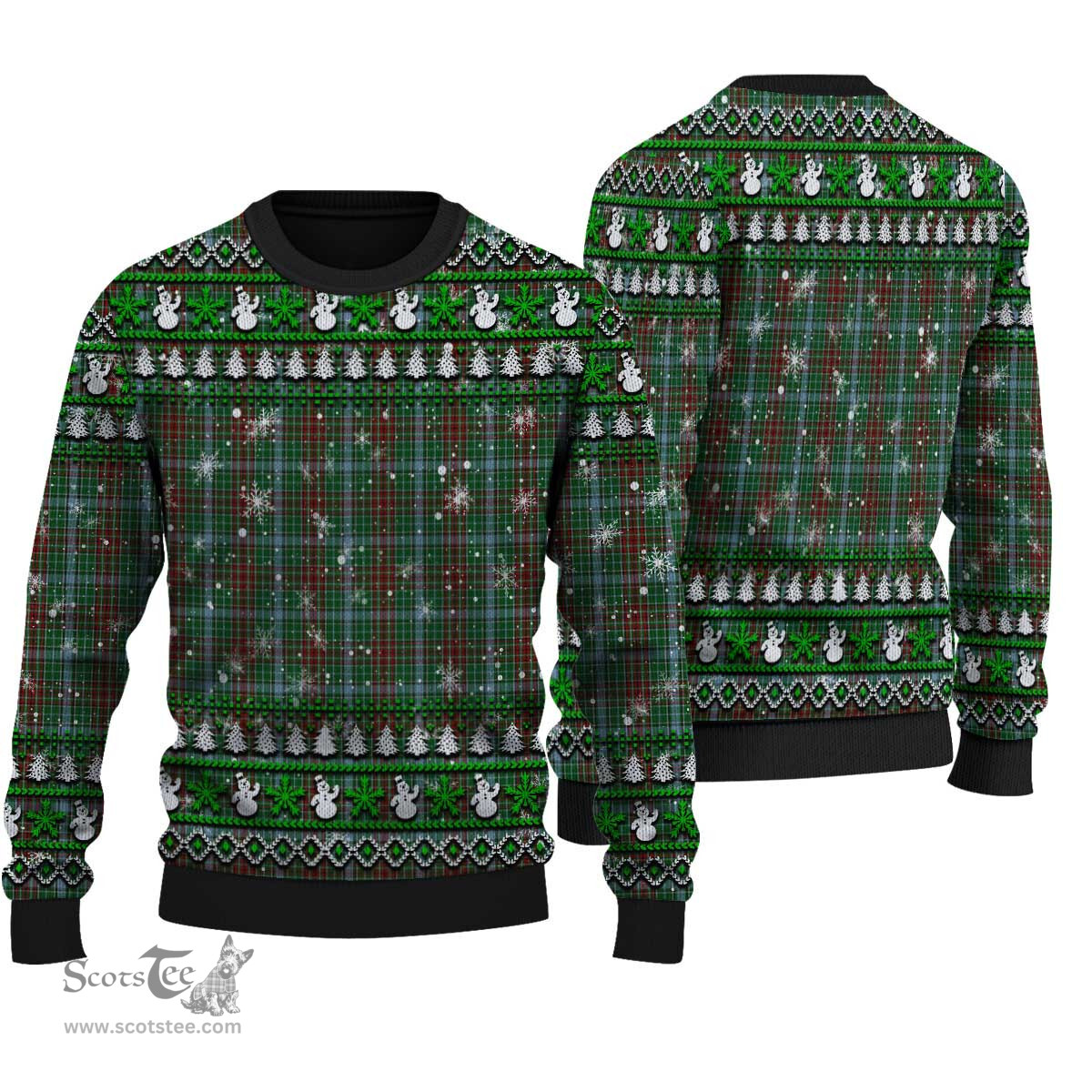 Scottish Gayre Clan Tartan Ugly Christmas Sweater - Plaid Family Ugly Sweater Scottish Plaid Tartan Plaid - ScotsTee - scotstee.com