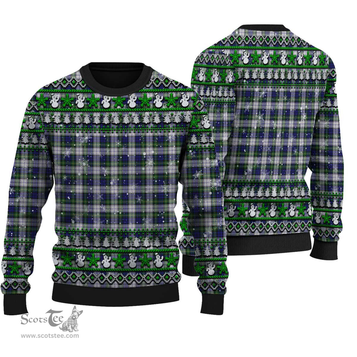 Scottish Gordon Dress Modern Clan Tartan Ugly Christmas Sweater - Plaid Family Ugly Sweater Scottish Plaid Tartan Plaid - ScotsTee - scotstee.com