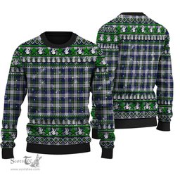 Scottish Gordon Dress Modern Clan Tartan Ugly Christmas Sweater - Plaid Family Ugly Sweater Scottish Plaid Tartan Plaid - ScotsTee - scotstee.com
