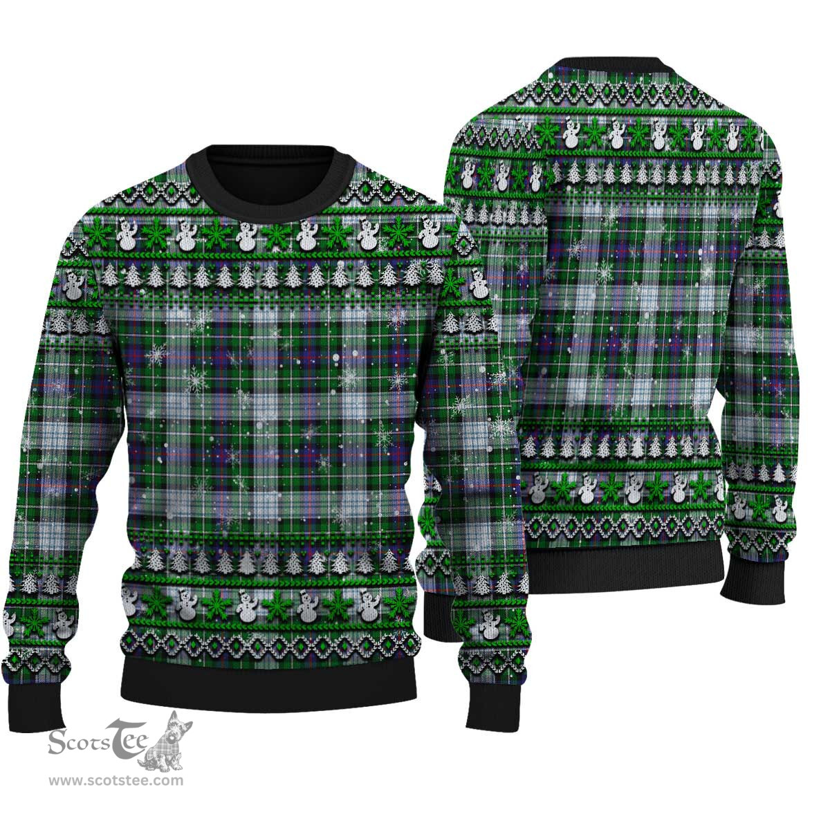 Scottish MacKenzie Dress Modern Clan Tartan Ugly Christmas Sweater - Plaid Family Ugly Sweater Scottish Plaid Tartan Plaid - ScotsTee - scotstee.com