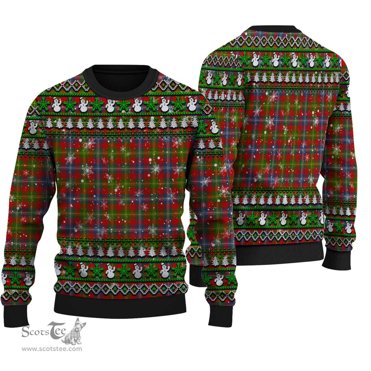 Scottish Forrester Clan Tartan Ugly Christmas Sweater - Plaid Family Ugly Sweater Scottish Plaid Tartan Plaid - ScotsTee - scotstee.com