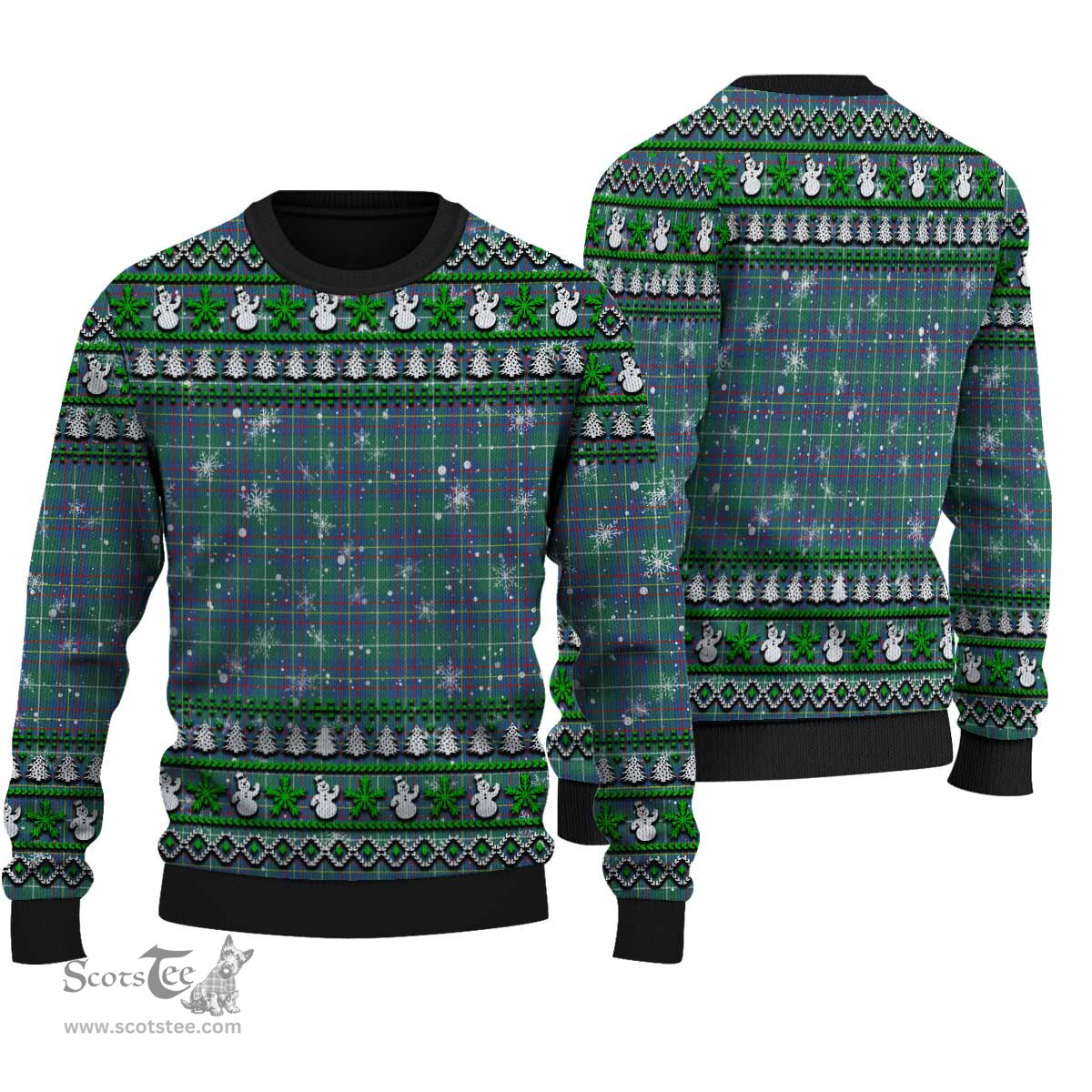 Scottish Inglis Ancient Clan Tartan Ugly Christmas Sweater - Plaid Family Ugly Sweater Scottish Plaid Tartan Plaid - ScotsTee - scotstee.com