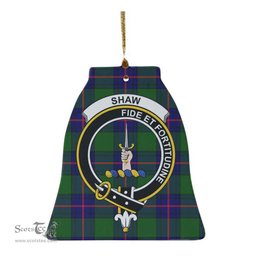 Scottish Shaw (of Tordarroch) Clan Crest Tartan Ceramic Ornament - Combo set ScotsTee.com