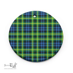 Scottish Campbell of Breadalbane Ancient Clan Tartan Ceramic Ornament - Combo set ScotsTee.com