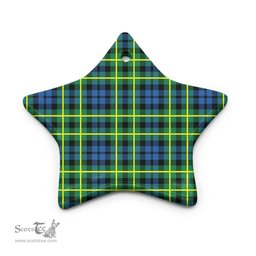 Scottish Campbell of Breadalbane Ancient Clan Tartan Ceramic Ornament - Combo set ScotsTee.com