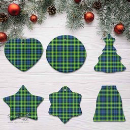 Scottish Campbell of Breadalbane Ancient Clan Tartan Ceramic Ornament - Combo set ScotsTee.com
