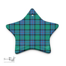 Scottish Flower of Scotland Clan Tartan Ceramic Ornament - Combo set ScotsTee.com