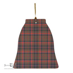 Scottish Cumming Hunting Weathered Clan Tartan Ceramic Ornament - Combo set ScotsTee.com