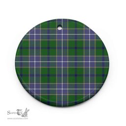 Scottish Wishart Hunting Modern Clan Tartan Ceramic Ornament - Combo set ScotsTee.com