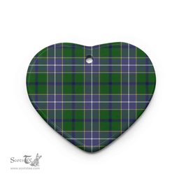 Scottish Wishart Hunting Modern Clan Tartan Ceramic Ornament - Combo set ScotsTee.com