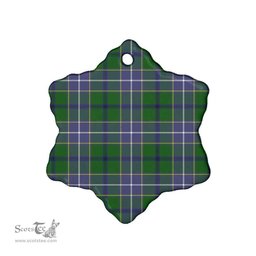 Scottish Wishart Hunting Modern Clan Tartan Ceramic Ornament - Combo set ScotsTee.com