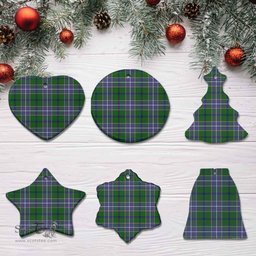 Scottish Wishart Hunting Modern Clan Tartan Ceramic Ornament - Combo set ScotsTee.com