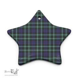 Scottish Graham of Montrose Modern Clan Tartan Ceramic Ornament - Combo set ScotsTee.com