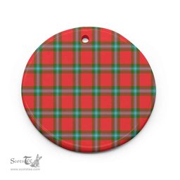 Scottish MacLaine of Loch Buie Clan Tartan Ceramic Ornament - Combo set ScotsTee.com