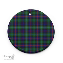 Scottish Campbell of Cawdor Modern Clan Tartan Ceramic Ornament - Combo set ScotsTee.com
