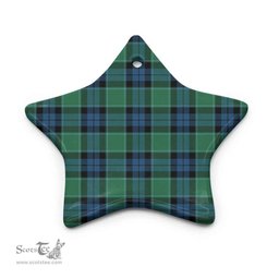 Scottish Graham of Menteith Ancient Clan Tartan Ceramic Ornament - Combo set ScotsTee.com