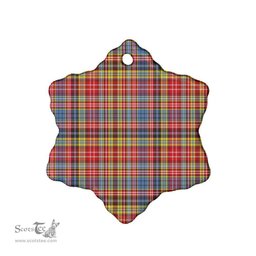 Scottish Drummond of Strathallan Clan Tartan Ceramic Ornament - Combo set ScotsTee.com